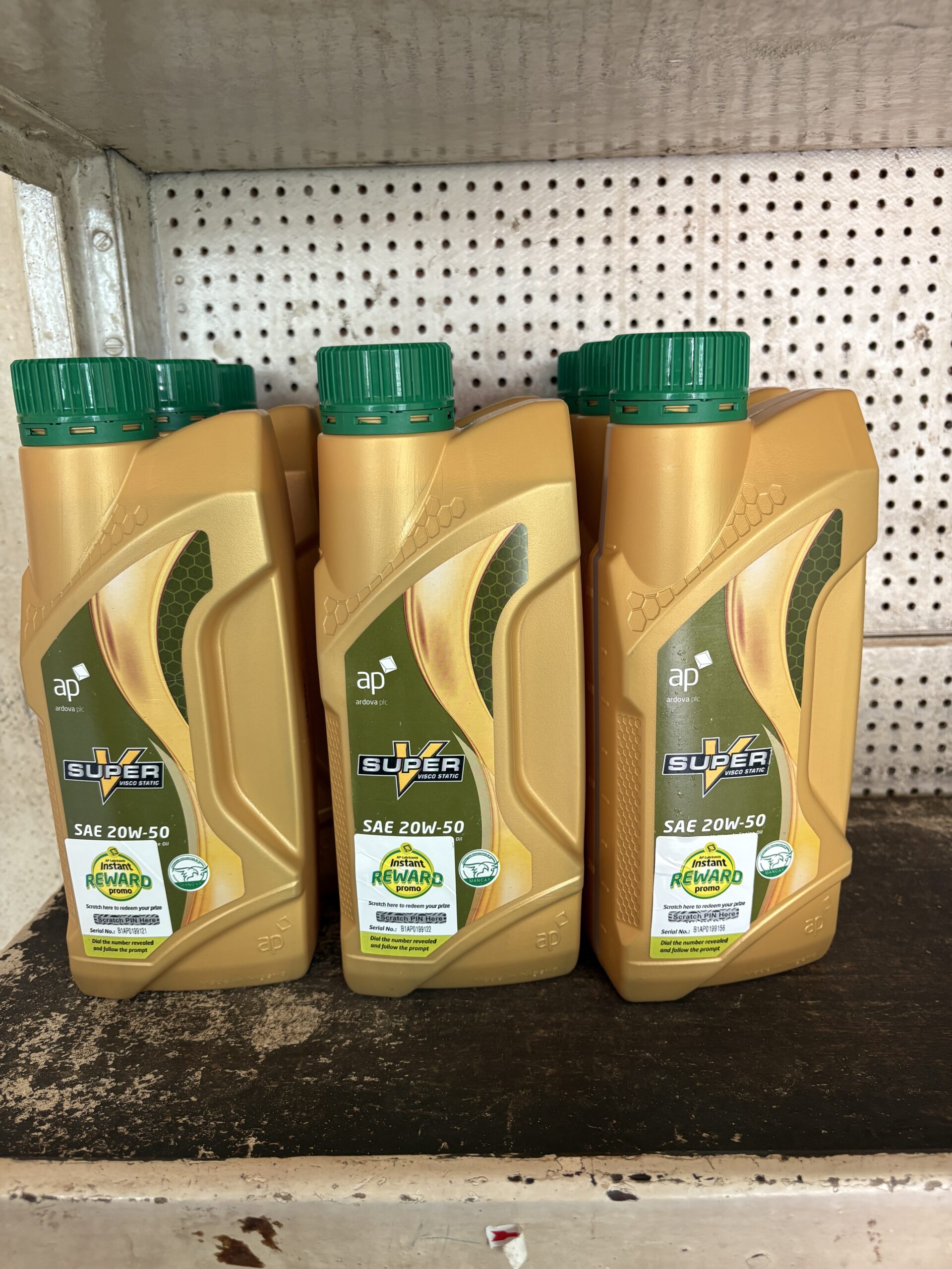 1L Super Visco Static 20W/50 (Petrol Engines) – 4,500 Naira (Free 200 Recharge Card)